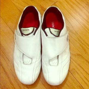 Lacoste White leather sneakers